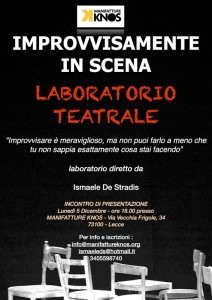 LABORATORIO TEATRALE IMPROVVISAMENTE IN SCENA MANIFATTURE KNOS LECCE